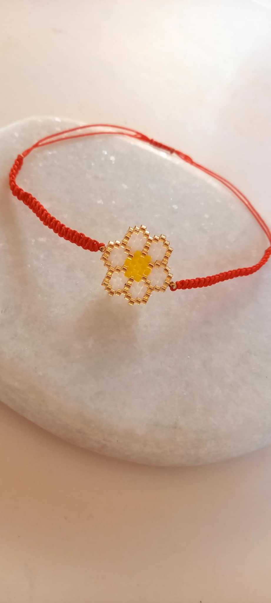 Βραχιόλι μαρτάκι με μαργαρίτα miyuki