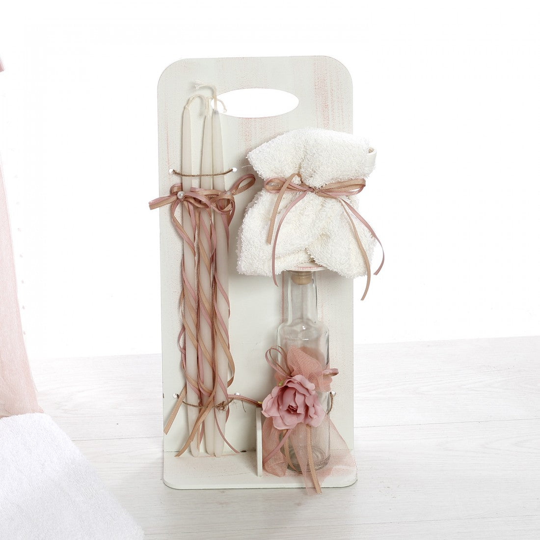 Σετ βάπτισης ουράνιο τόξο ζωγραφισμένο στο χέρι