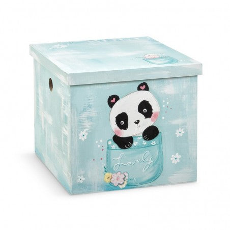 Λαμπάδα βάπτισης, κουτί και λαδοσέτ με θέμα panda