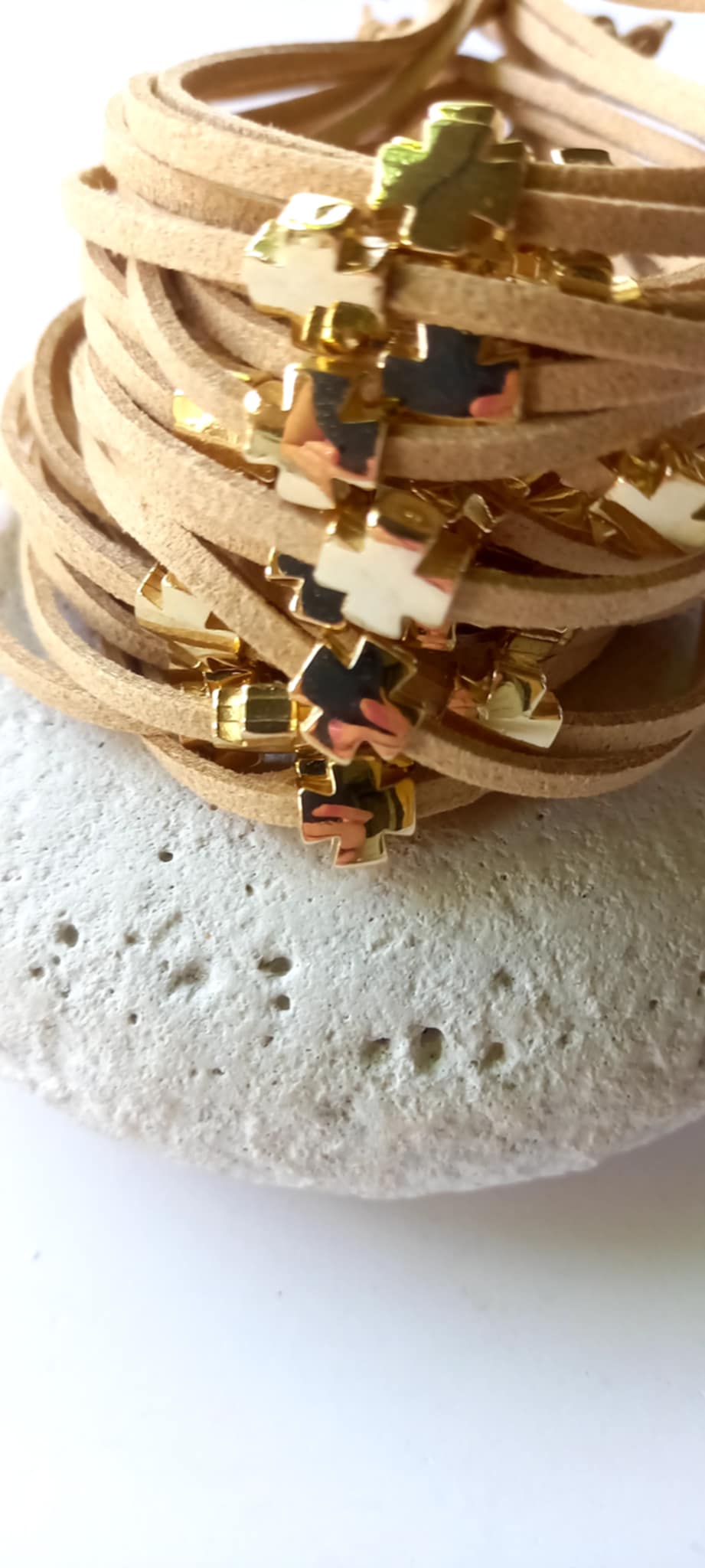 Μαρτυρικό βάπτισης βραχιόλι με σταυρό