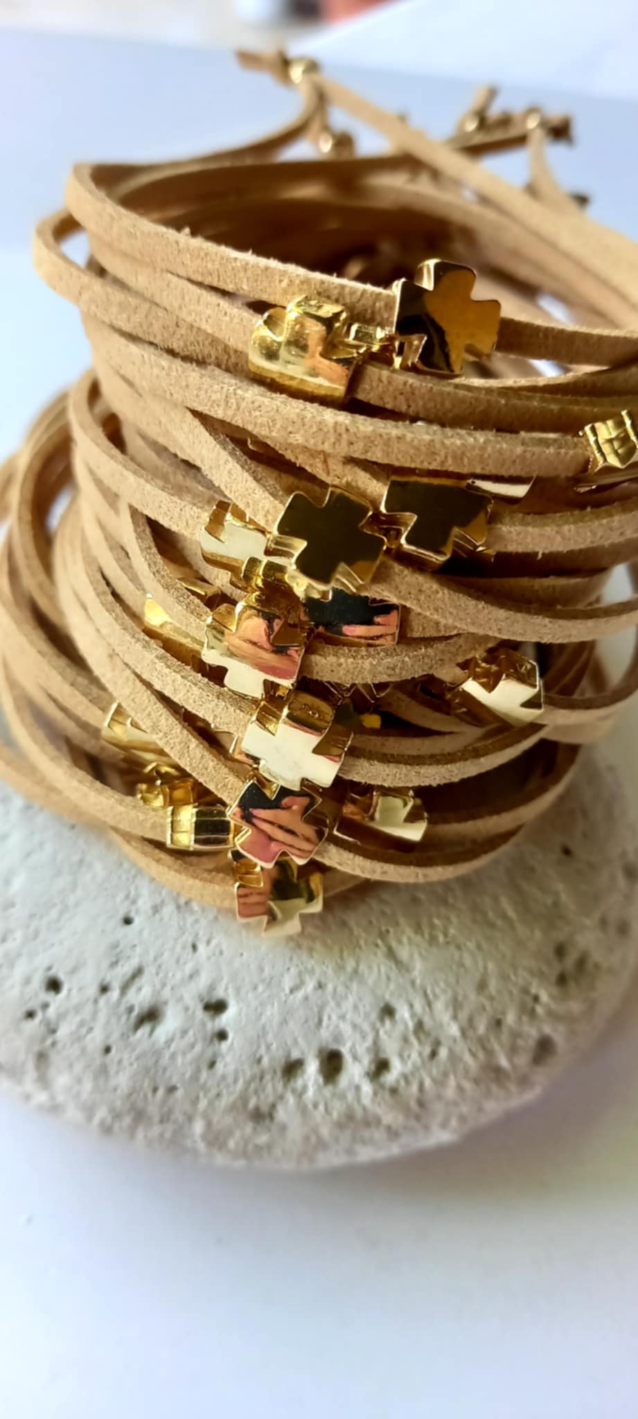 Μαρτυρικό βάπτισης βραχιόλι με σταυρό