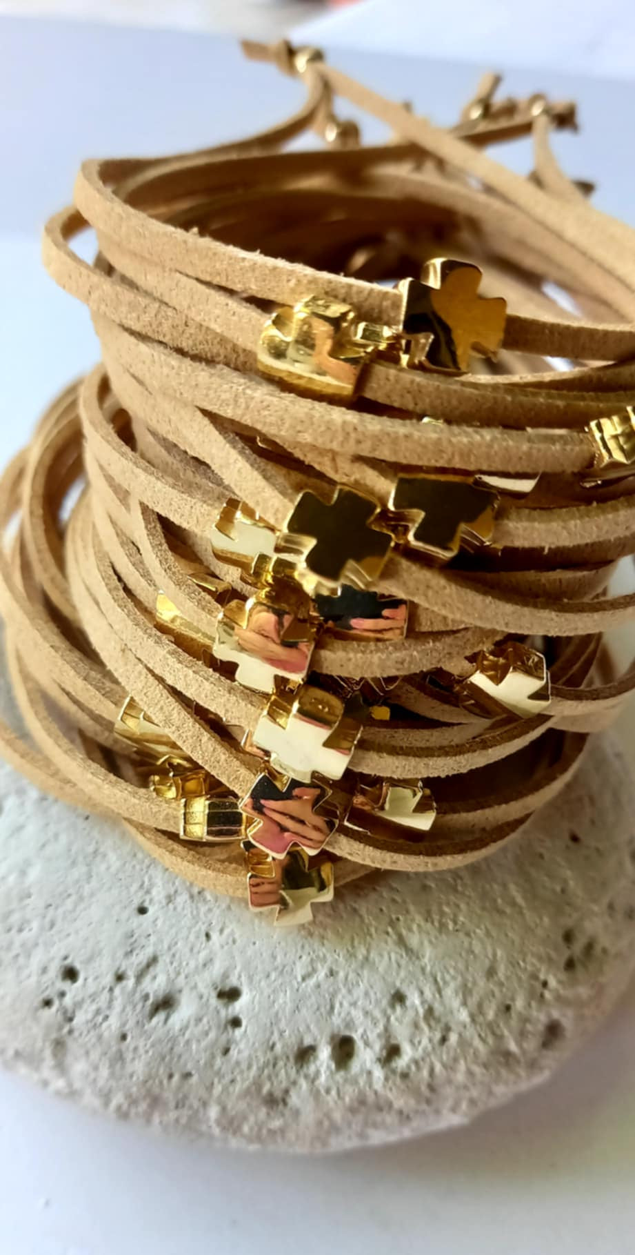 Μαρτυρικό βάπτισης βραχιόλι με σταυρό