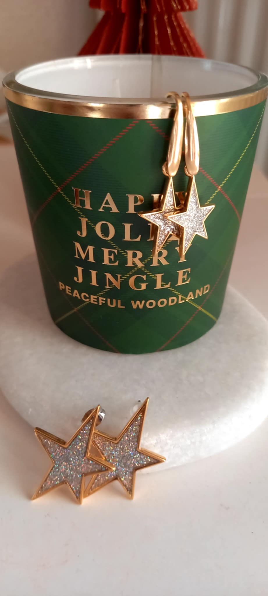 Σκουλαρίκια από ατσάλι με αστέρια