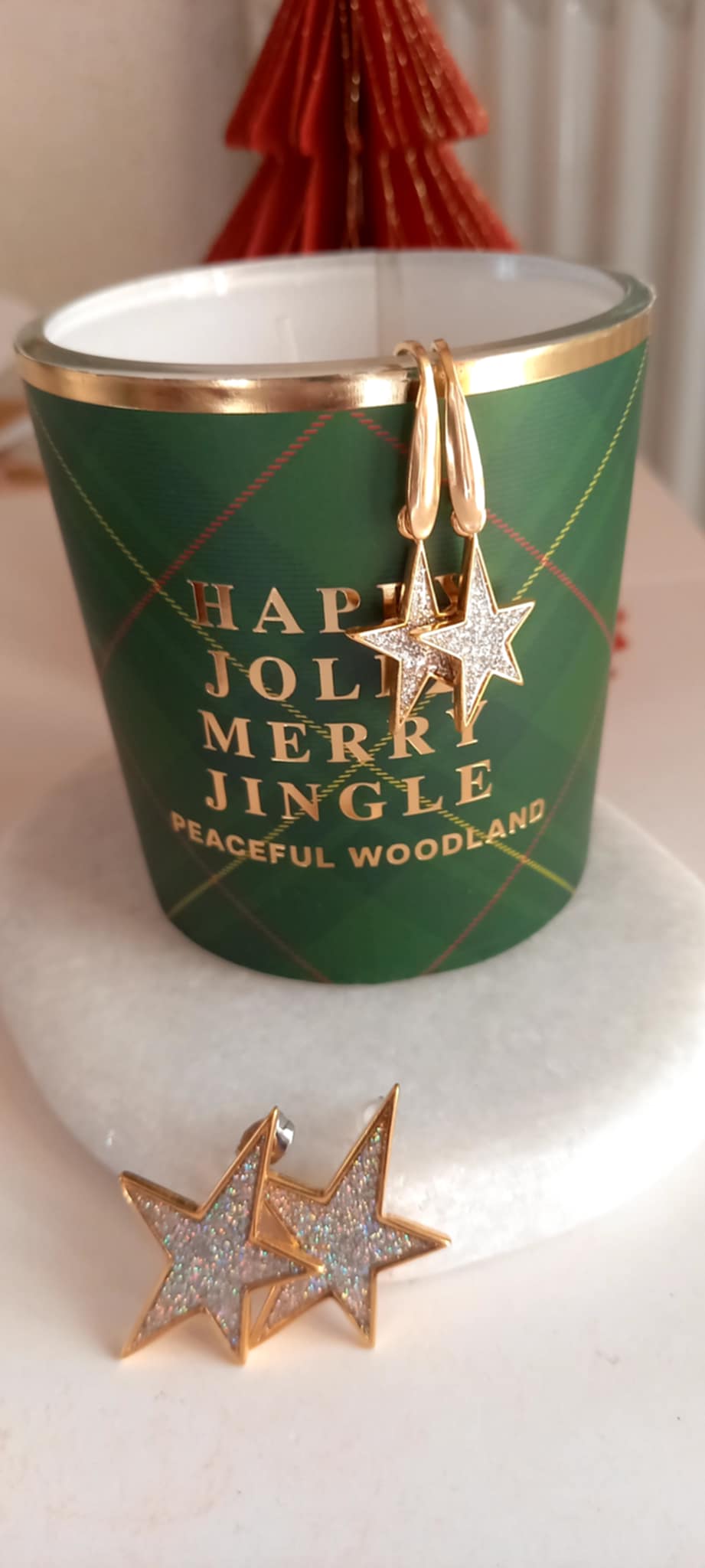 Σκουλαρίκια από ατσάλι με αστέρια