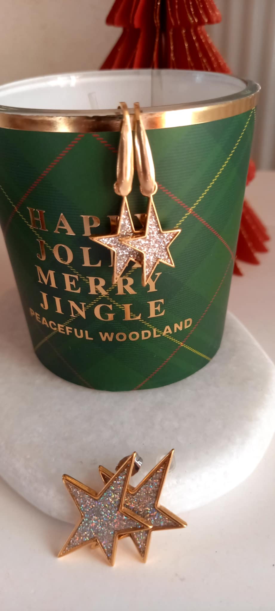 Σκουλαρίκια από ατσάλι με αστέρια