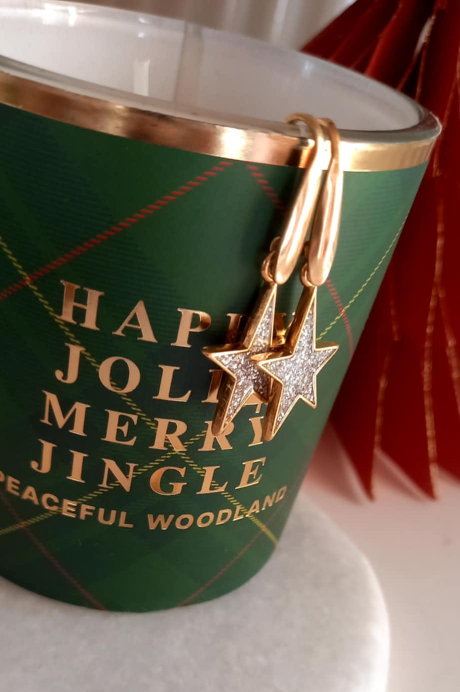 Σκουλαρίκια από ατσάλι με αστέρια