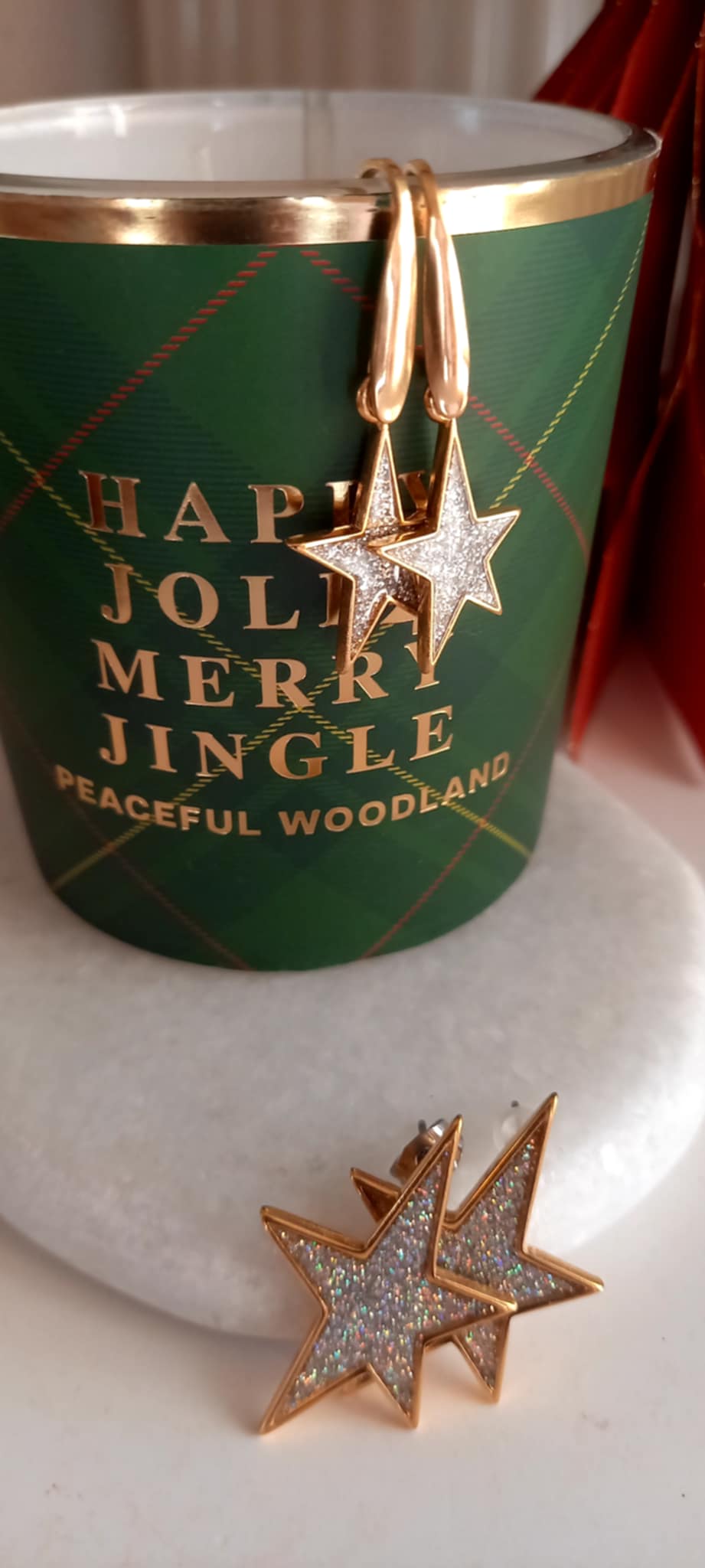 Σκουλαρίκια από ατσάλι με αστέρια