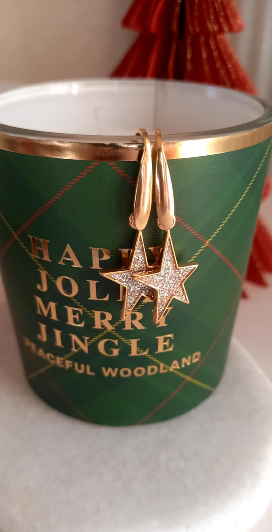 Σκουλαρίκια από ατσάλι με αστέρια