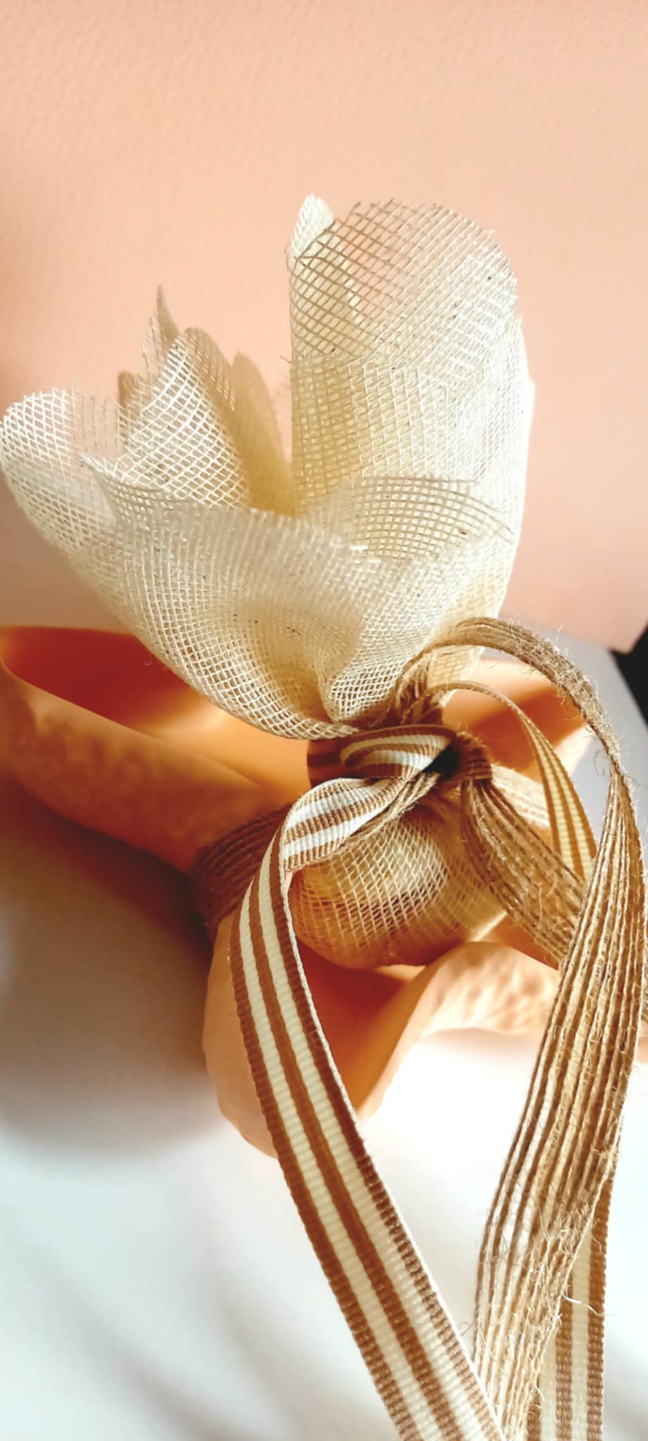 Μπομπονιέρα βάπτισης αστερίας με υφή πορσελάνης