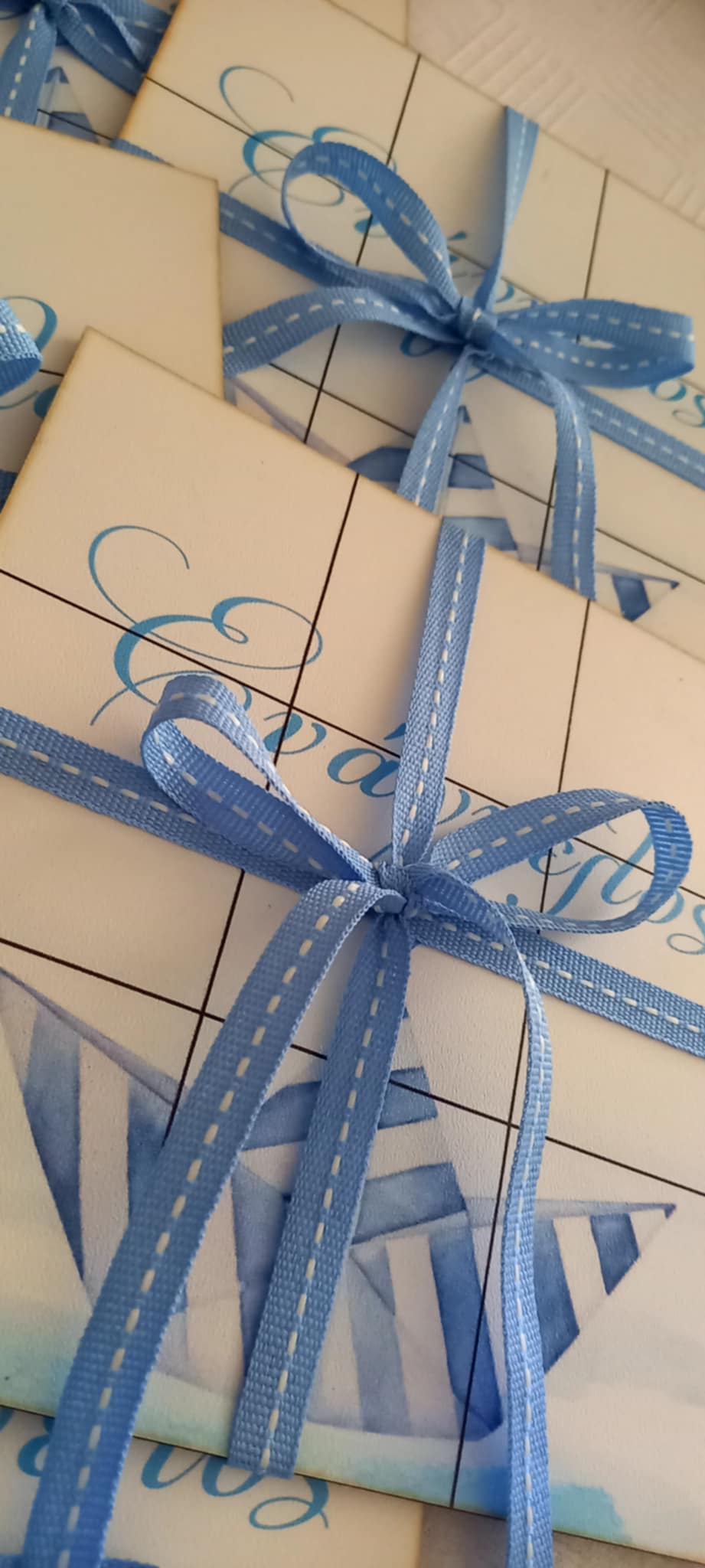 Παιδική μπομπονιέρα βάπτισης προσωποποιημένη τρίλιζα