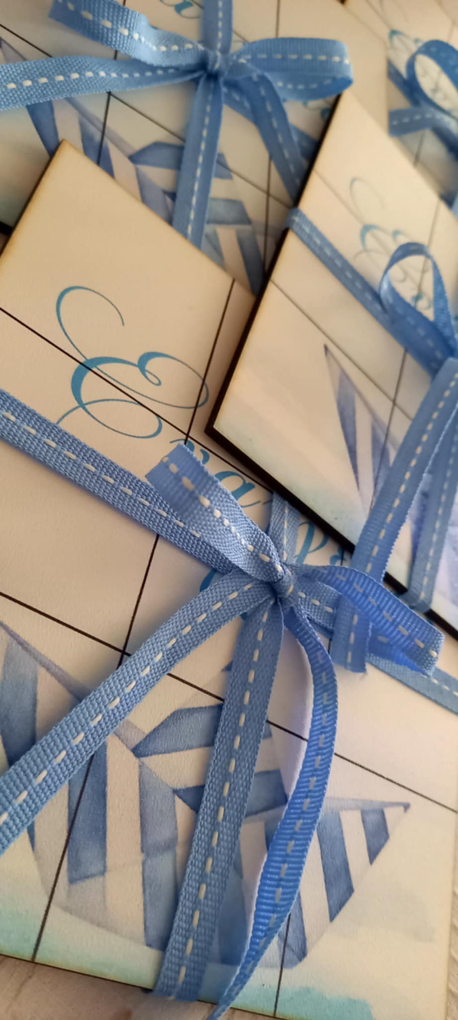 Παιδική μπομπονιέρα βάπτισης προσωποποιημένη τρίλιζα