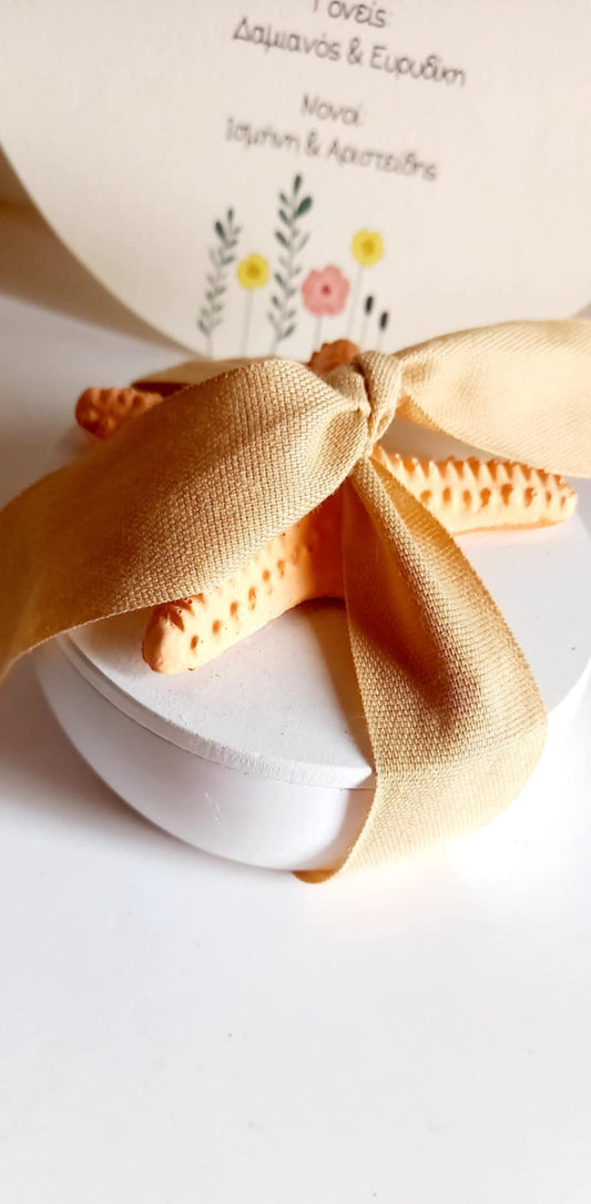 Μπομπονιέρα γάμου - βάπτισης μπιζουτιέρα με αστερία