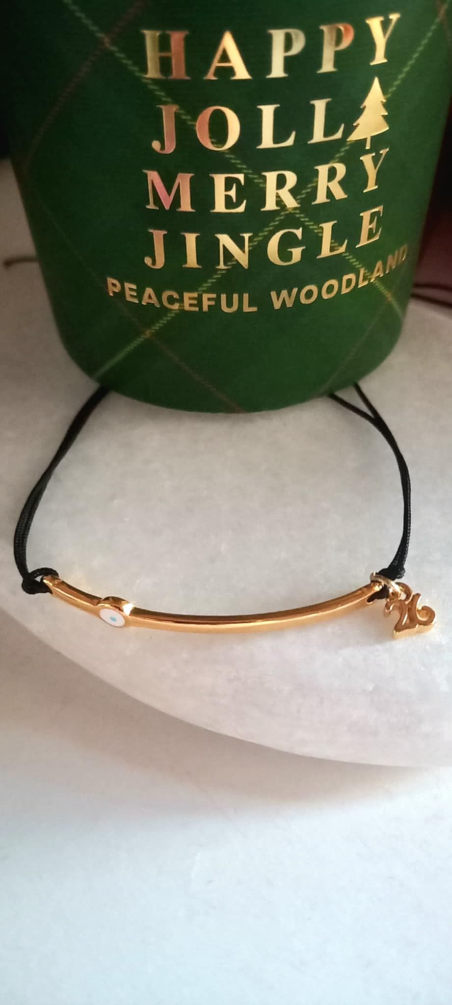 Βραχιόλι - γούρι 2026 με επιχρυσωμένη μπάρα