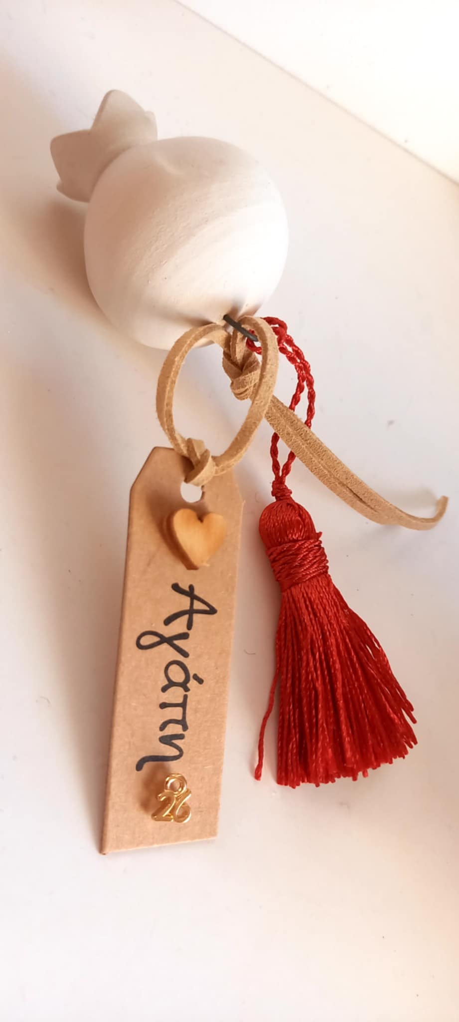 ΕπΙτραπέζιο γούρι 2026 κεραμικό ρόδι