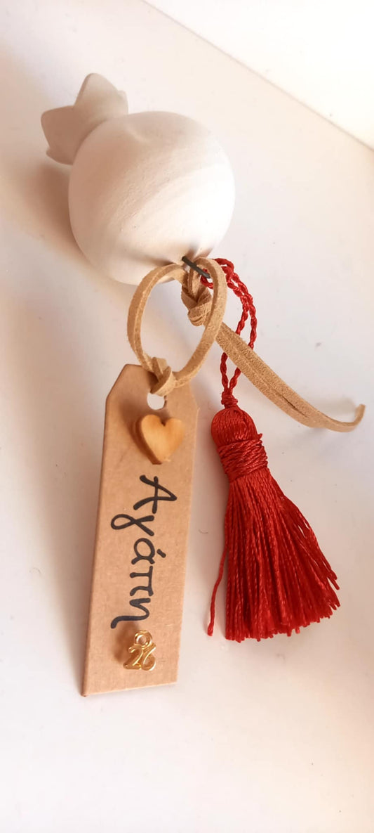 ΕπΙτραπέζιο γούρι 2026 κεραμικό ρόδι