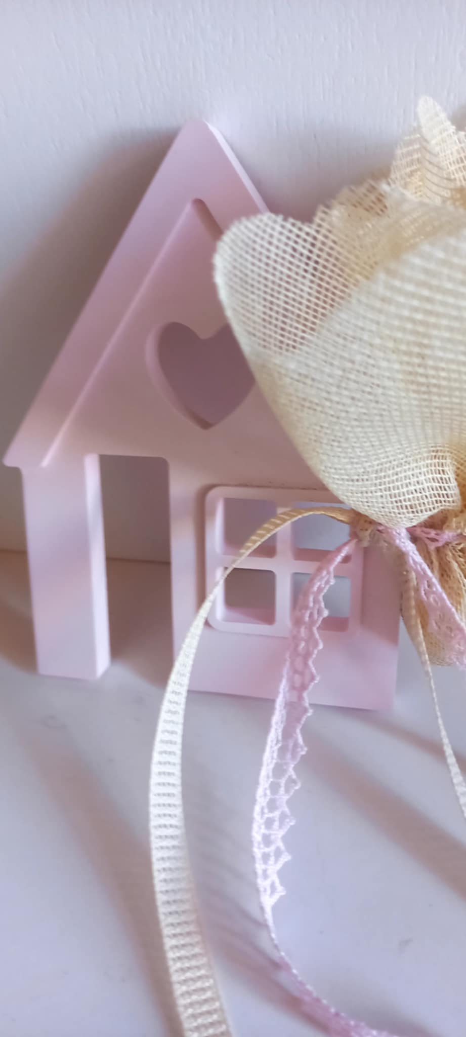 Μπομπονιέρα βάπτισης κεραμικό σπιτάκι