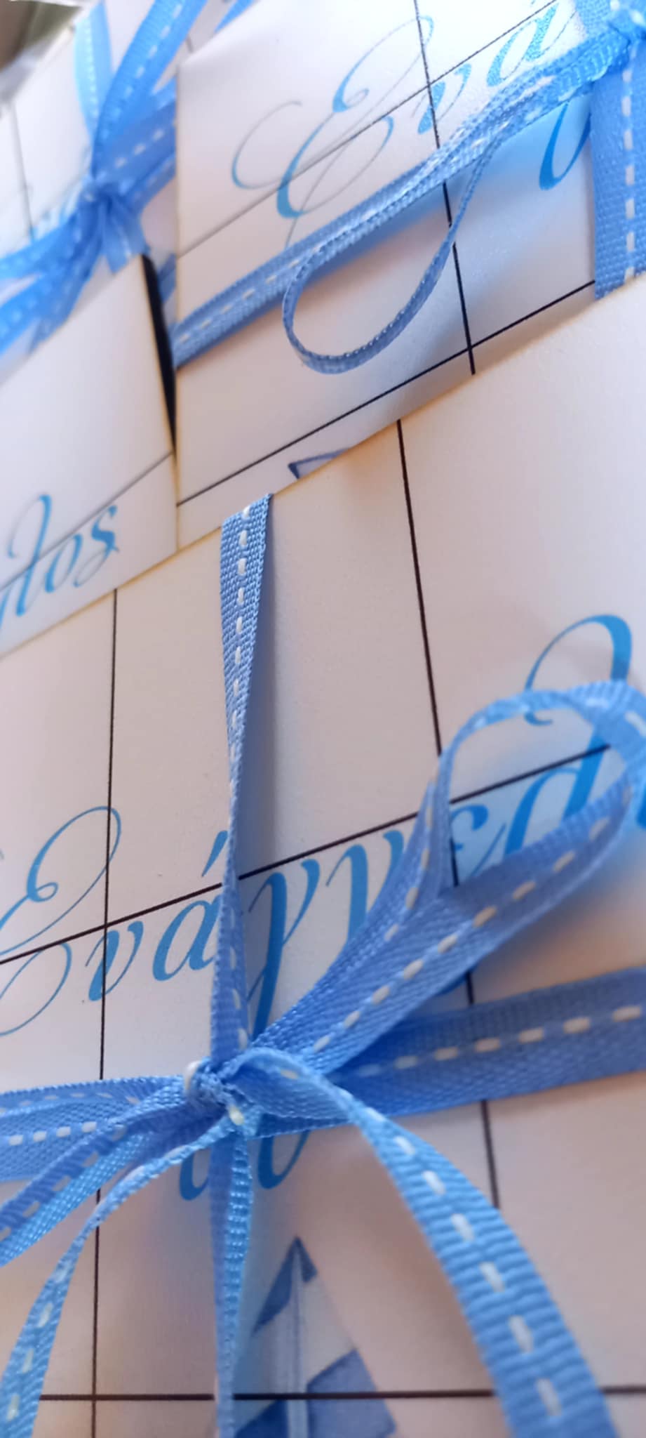 Παιδική μπομπονιέρα βάπτισης προσωποποιημένη τρίλιζα