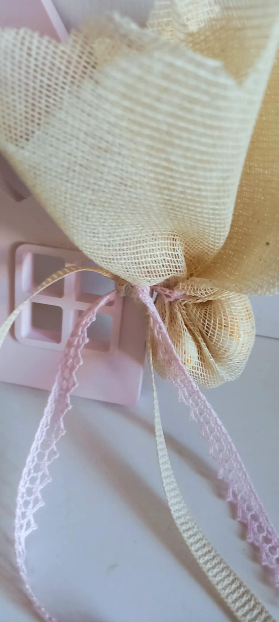 Μπομπονιέρα βάπτισης κεραμικό σπιτάκι