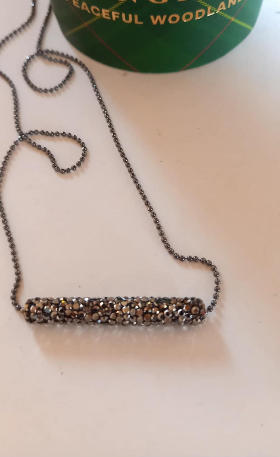 Κολιέ με μπάρα με ζιργκόν