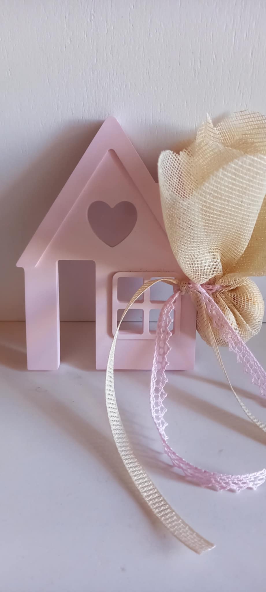 Μπομπονιέρα βάπτισης κεραμικό σπιτάκι