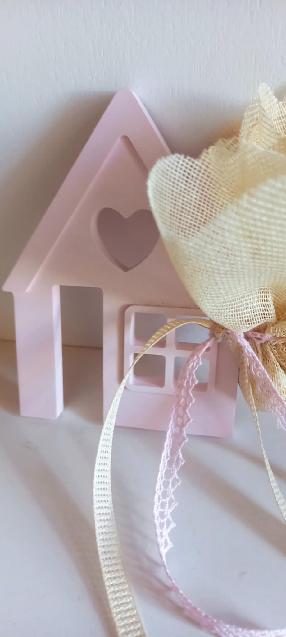 Μπομπονιέρα βάπτισης κεραμικό σπιτάκι