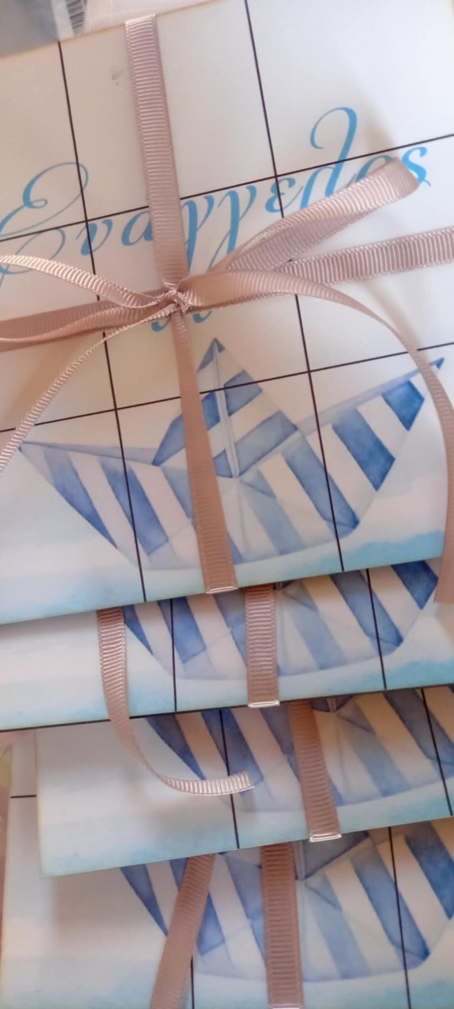 Παιδική μπομπονιέρα βάπτισης προσωποποιημένη τρίλιζα