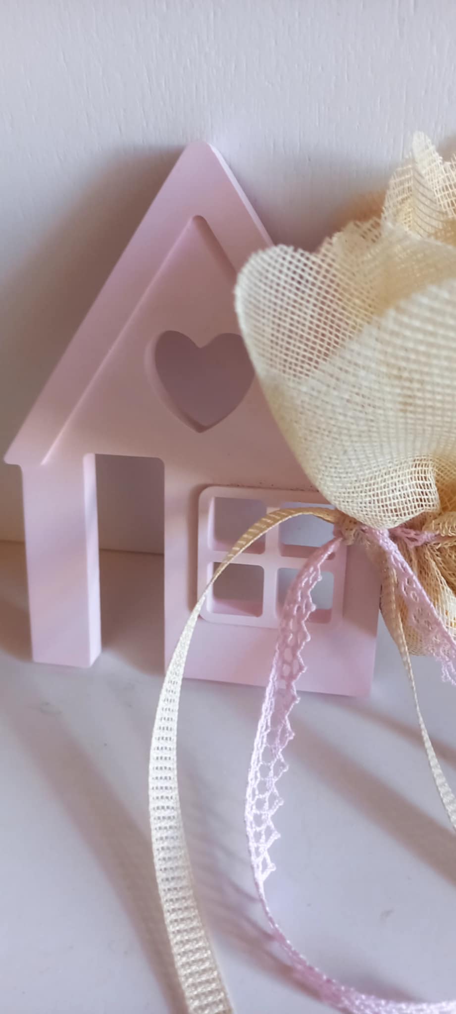 Μπομπονιέρα βάπτισης κεραμικό σπιτάκι