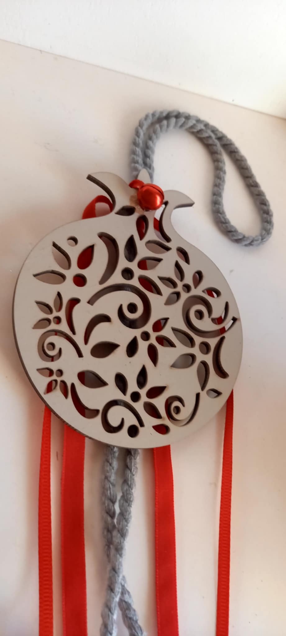 Κρεμαστό γούρι ξύλινο ρόδι