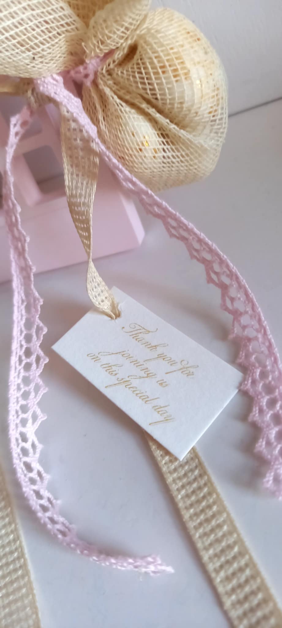 Μπομπονιέρα βάπτισης κεραμικό σπιτάκι