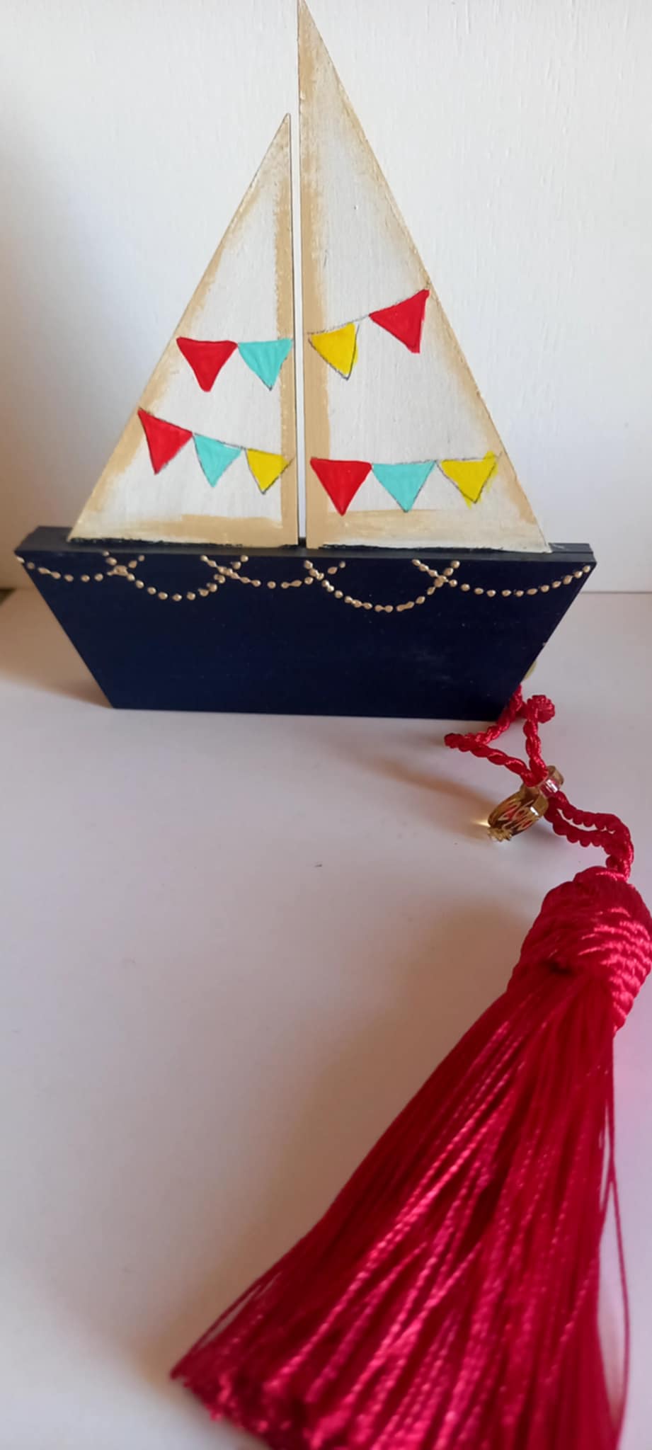 Επιτραπέζιο γούρι 2026 ξύλινο καράβι