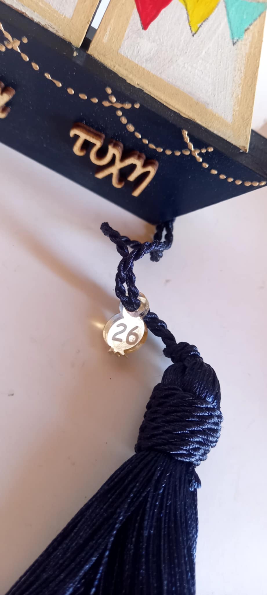 Επιτραπέζιο γούρι 2026 ξύλινο καράβι