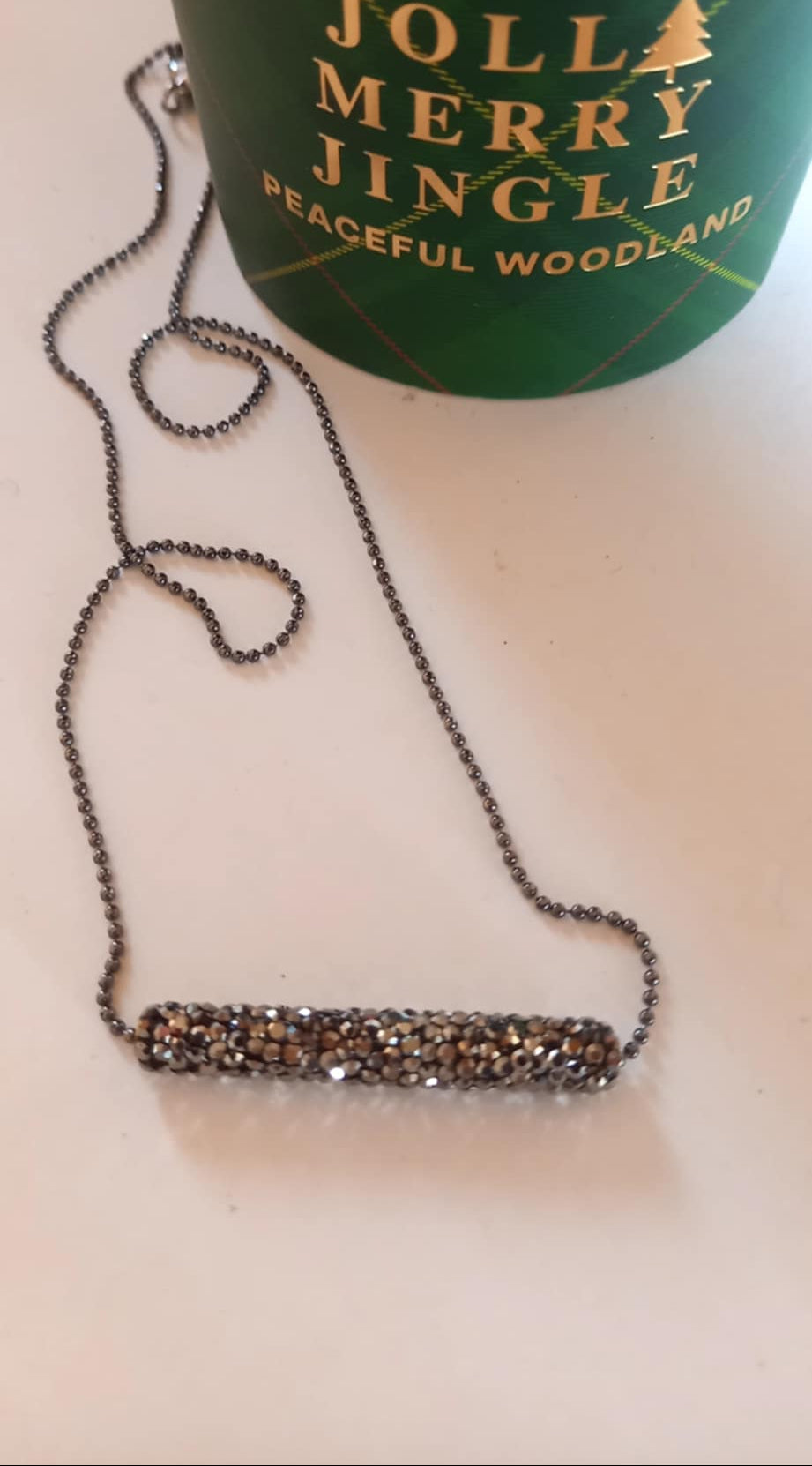 Κολιέ με μπάρα με ζιργκόν