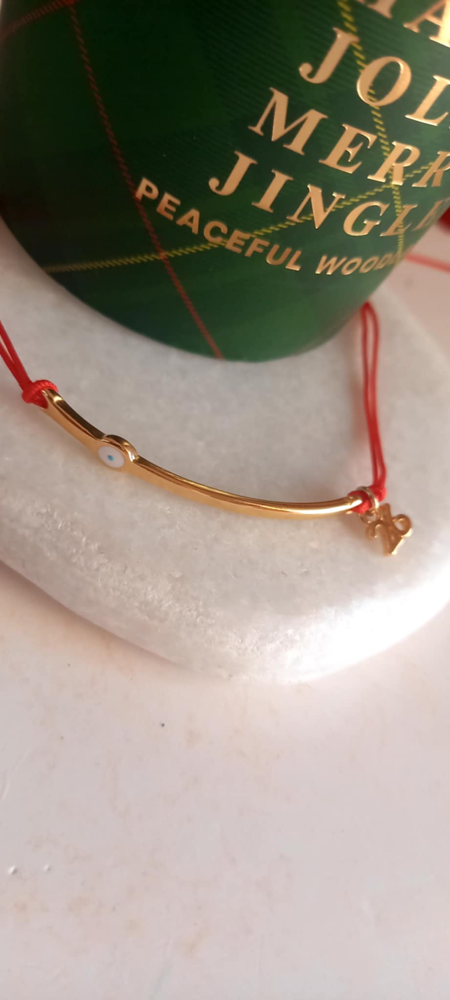 Βραχιόλι - γούρι 2026 με επιχρυσωμένη μπάρα