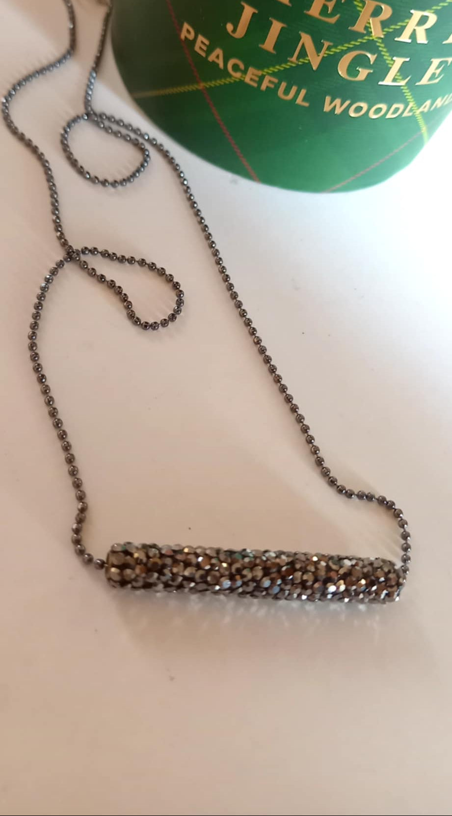 Κολιέ με μπάρα με ζιργκόν