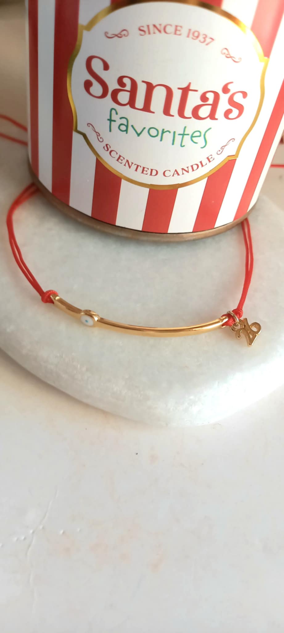 Βραχιόλι - γούρι 2026 με επιχρυσωμένη μπάρα