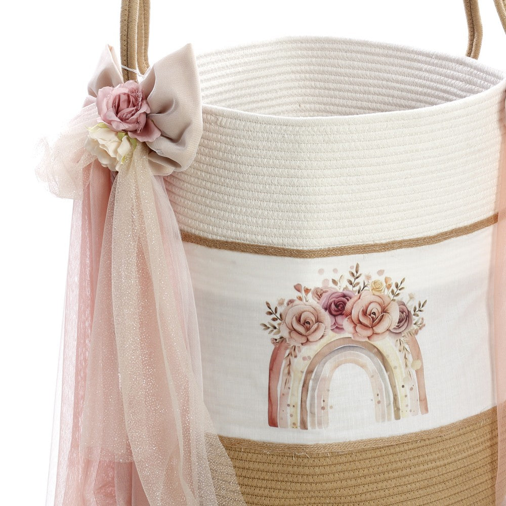 Σετ βάπτισης για κορίτσι με θέμα ουράνιο τόξο