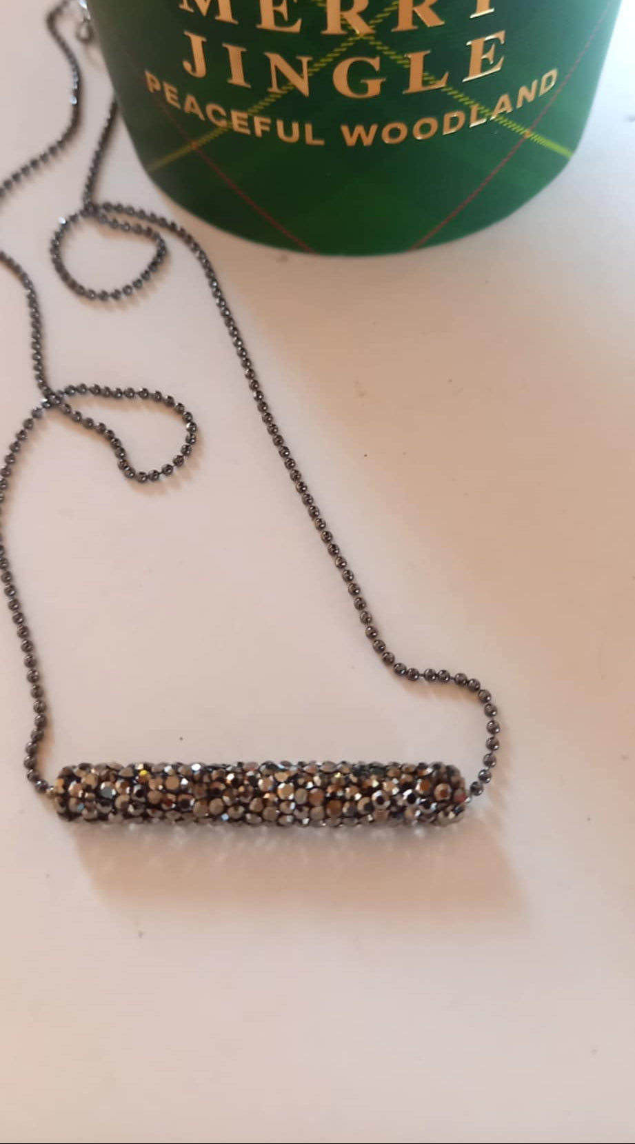 Κολιέ με μπάρα με ζιργκόν