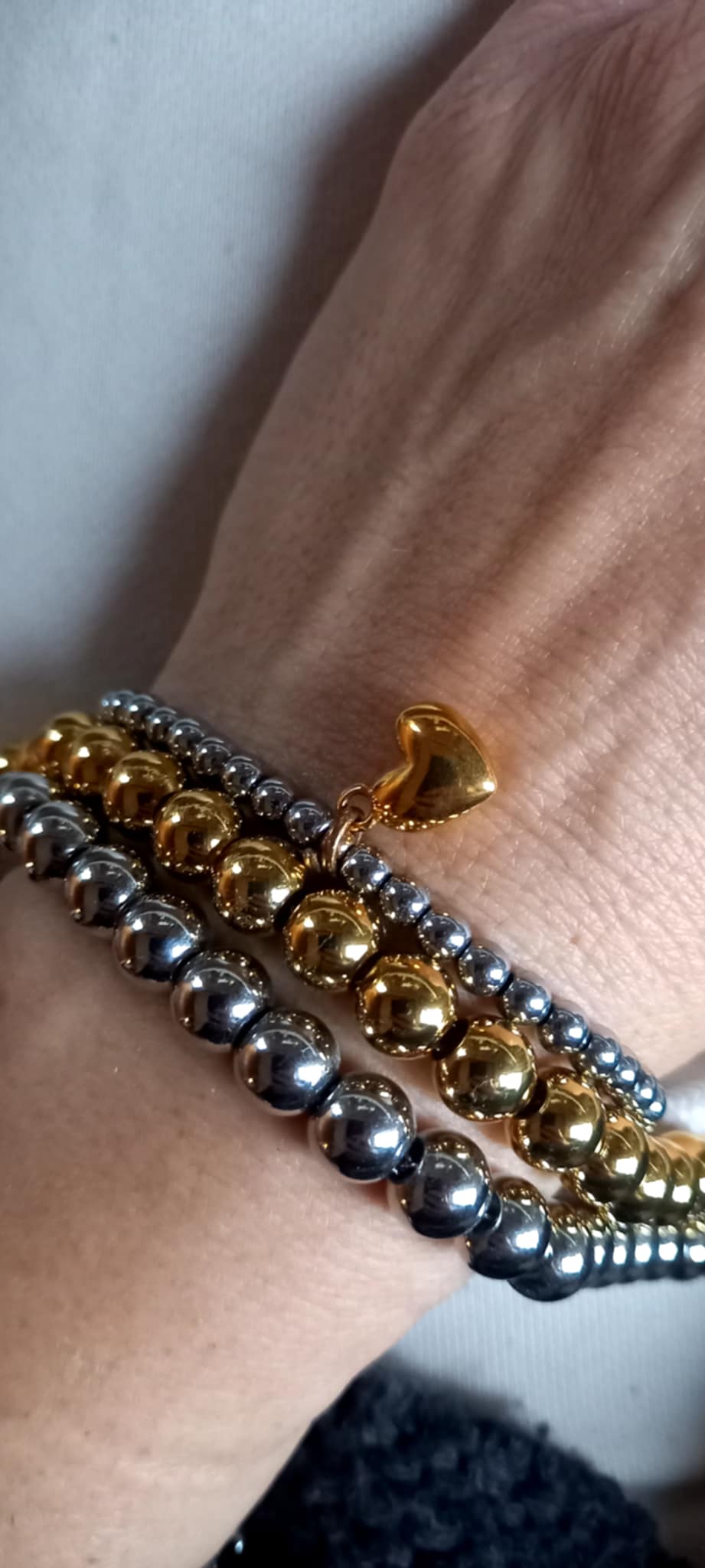 Βραχιόλι με ατσάλινες μπίλιες