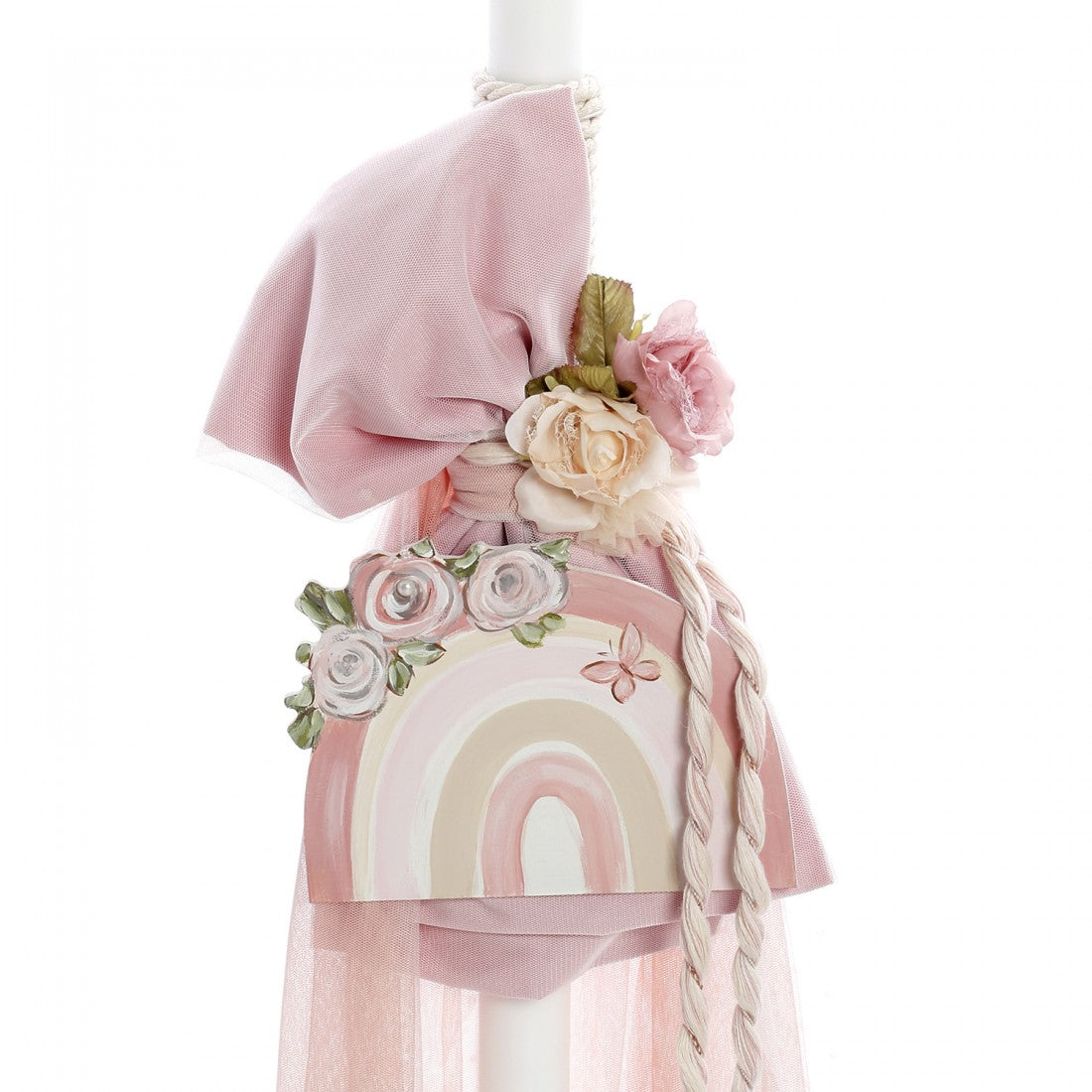 Σετ βάπτισης ουράνιο τόξο ζωγραφισμένο στο χέρι