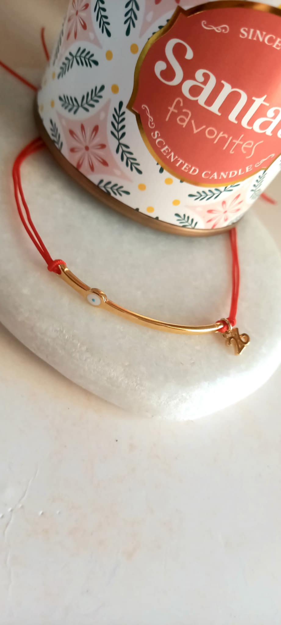 Βραχιόλι - γούρι 2026 με επιχρυσωμένη μπάρα