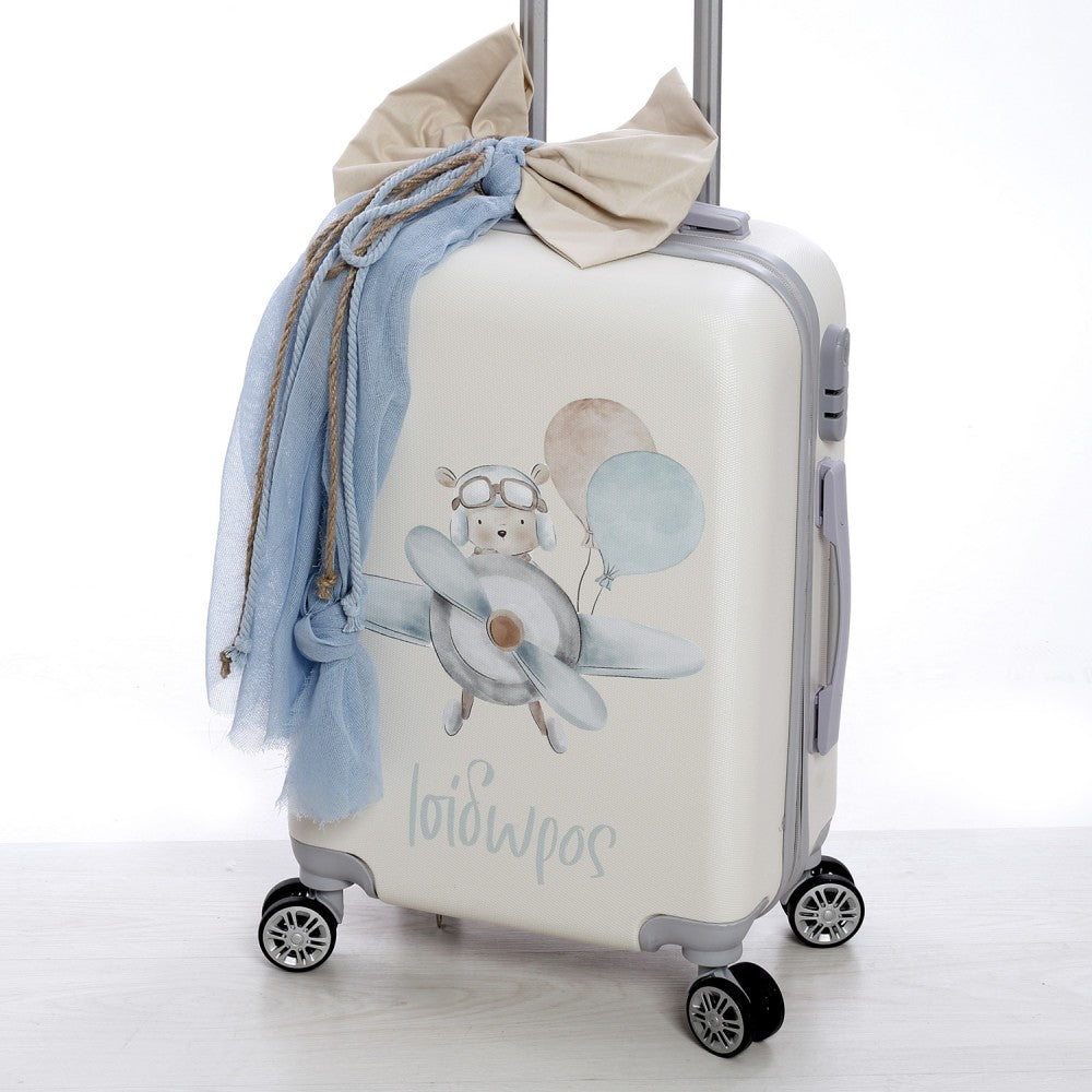 Σετ βάπτισης με θέμα αρκουδάκι αεροπόρος