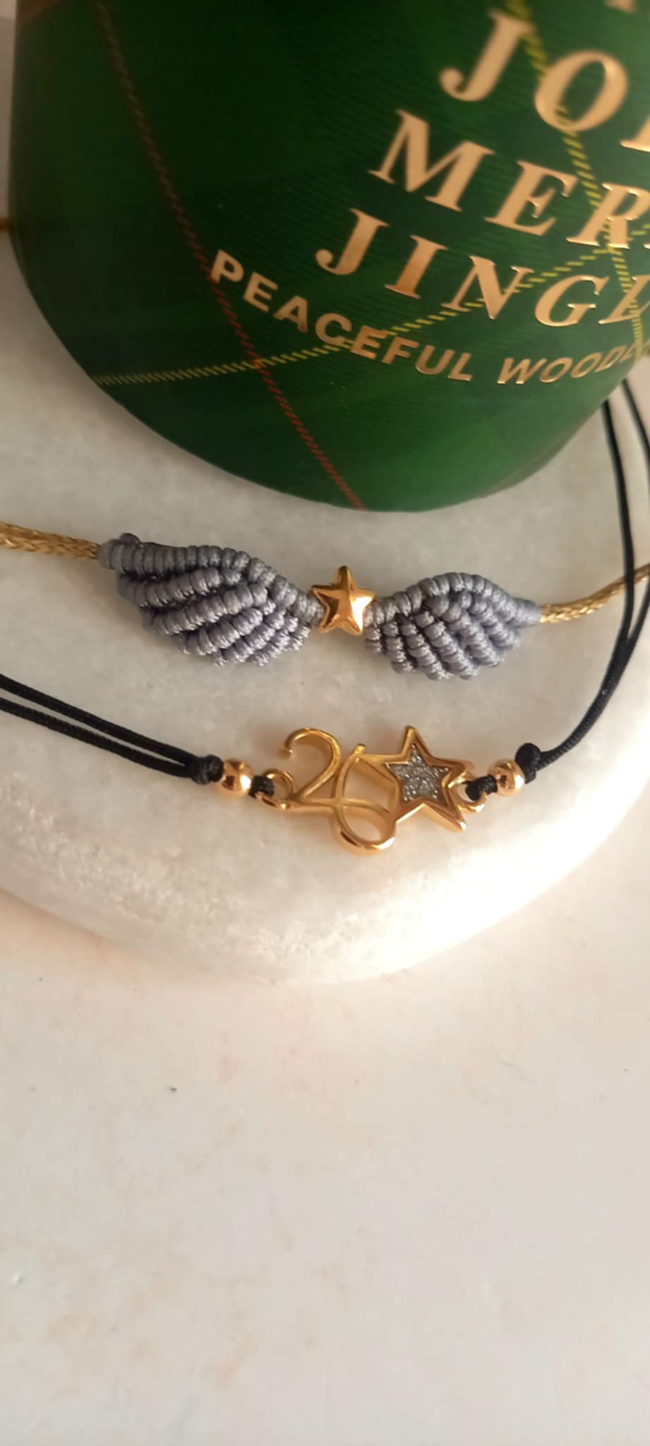 Βραχιόλι με φτερά αγγέλου και αστέρι