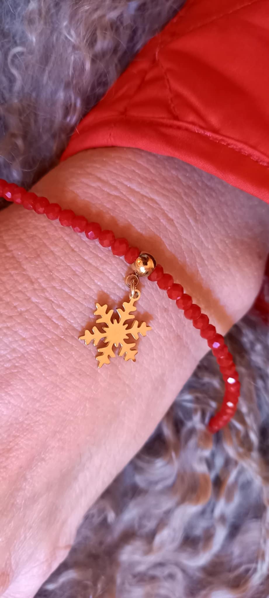 Βραχιόλι με κρύσταλλα και ατσάλινο μοτίφ