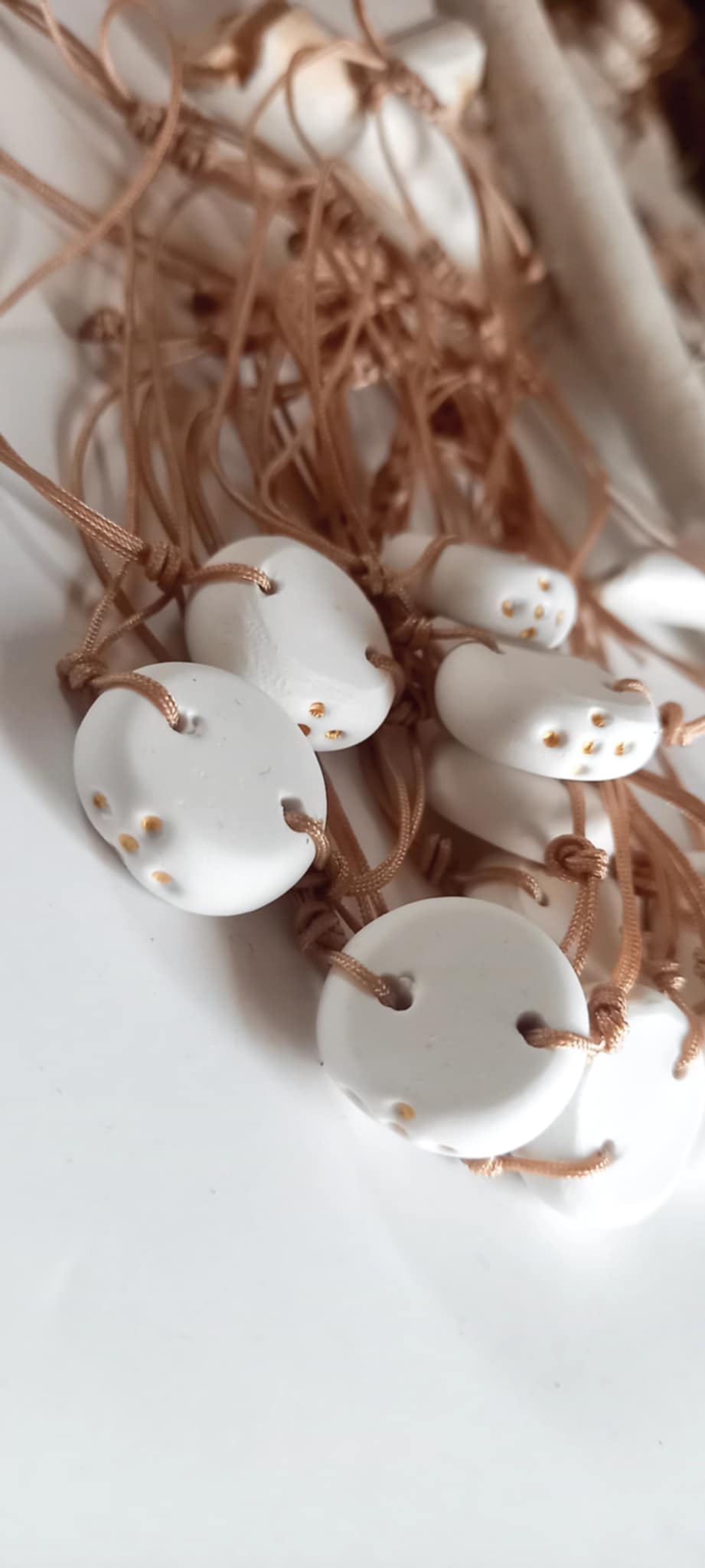 Μαρτυρικό βάπτισης βραχιόλι με υφή πορσελάνης