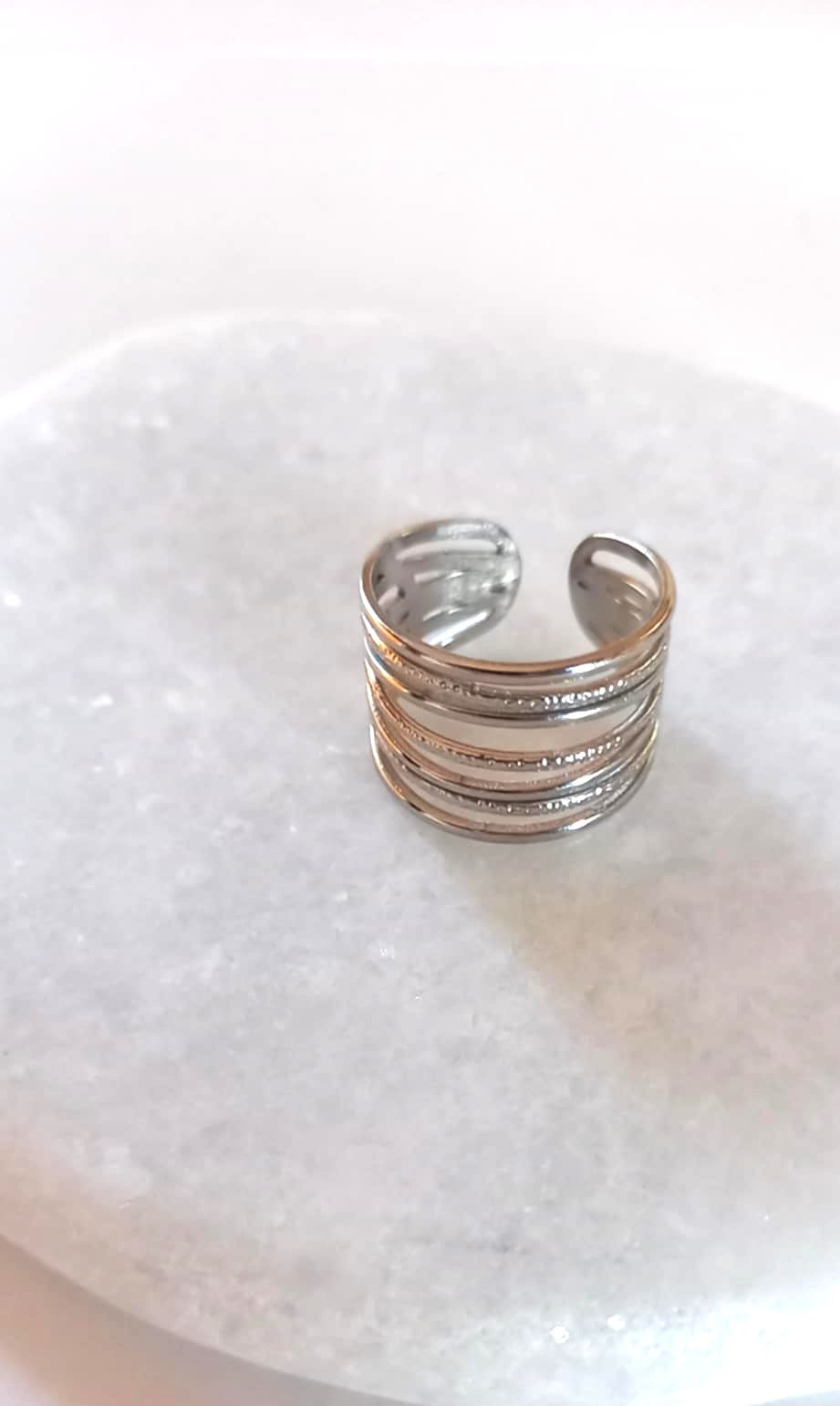 Επτάσειρο δαχτυλίδι από ατσάλι