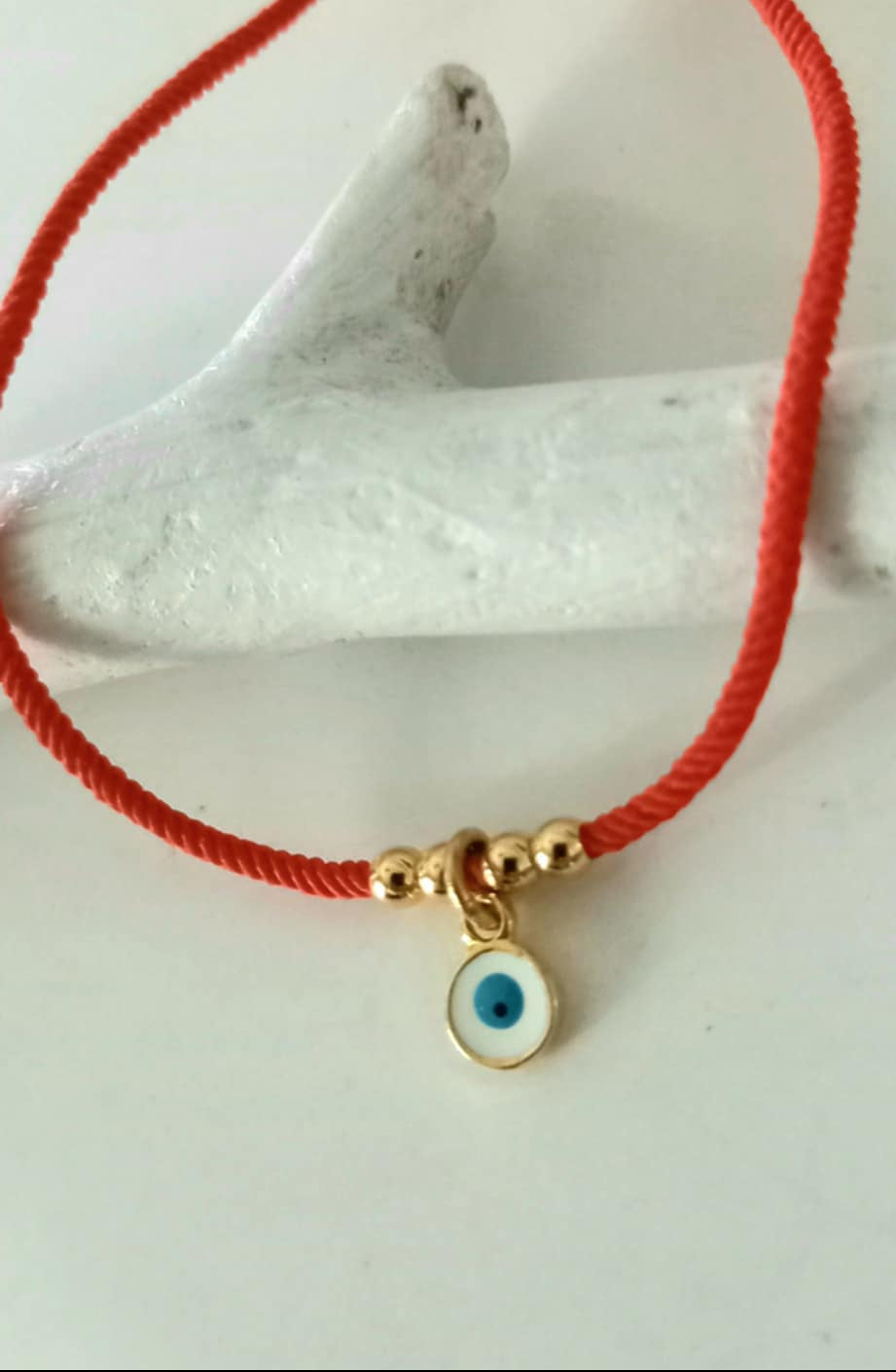 Βραχιόλι μαρτάκι με επιχρυσωμένο μάτι