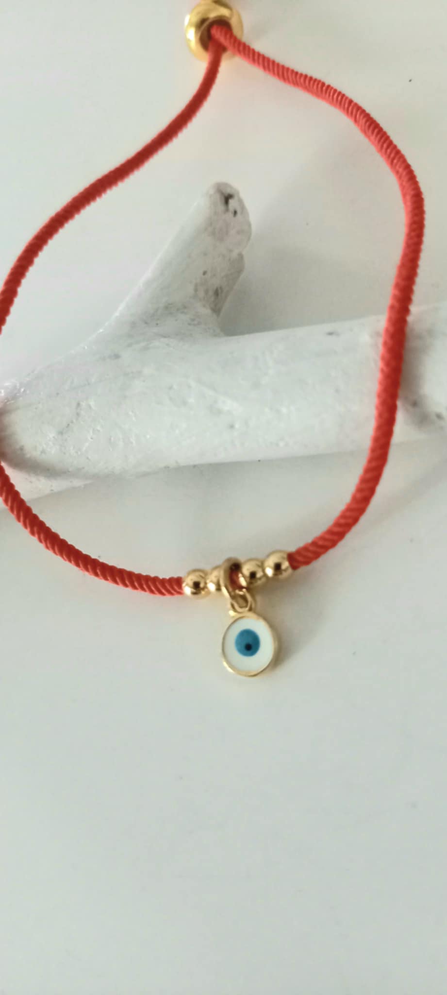 Βραχιόλι μαρτάκι με επιχρυσωμένο μάτι