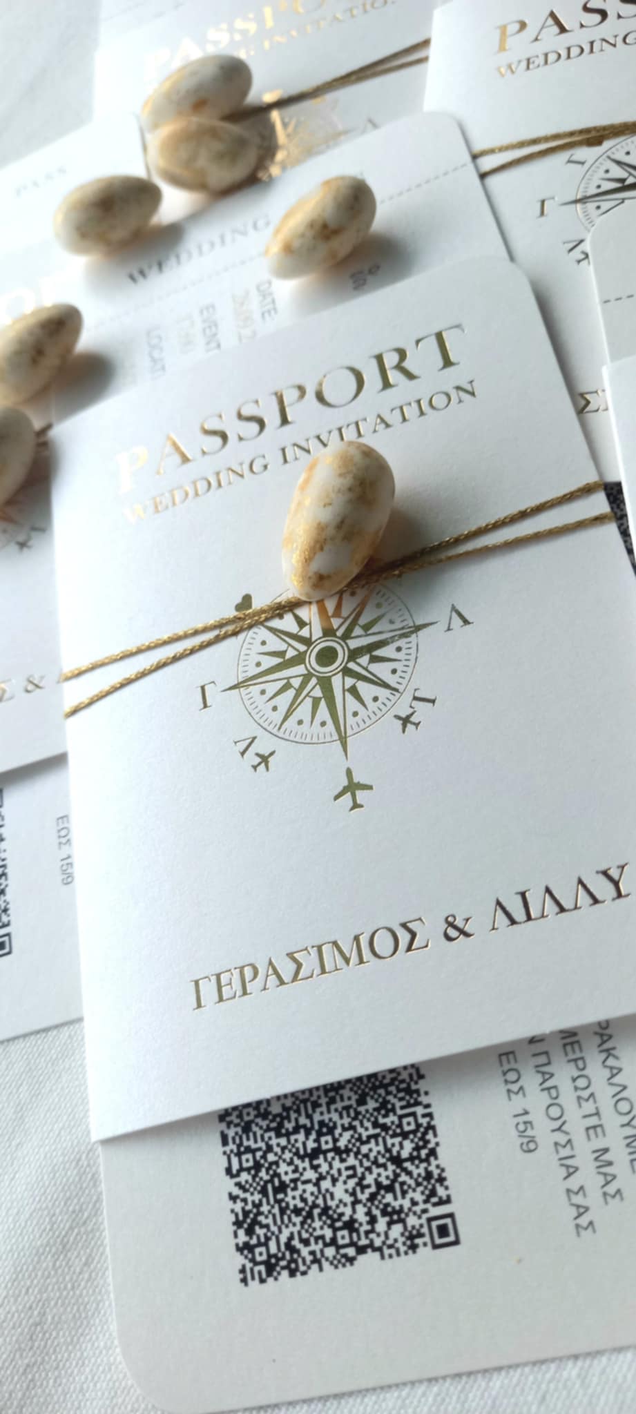 Προσκλητήριο γάμου - διαβατήριο