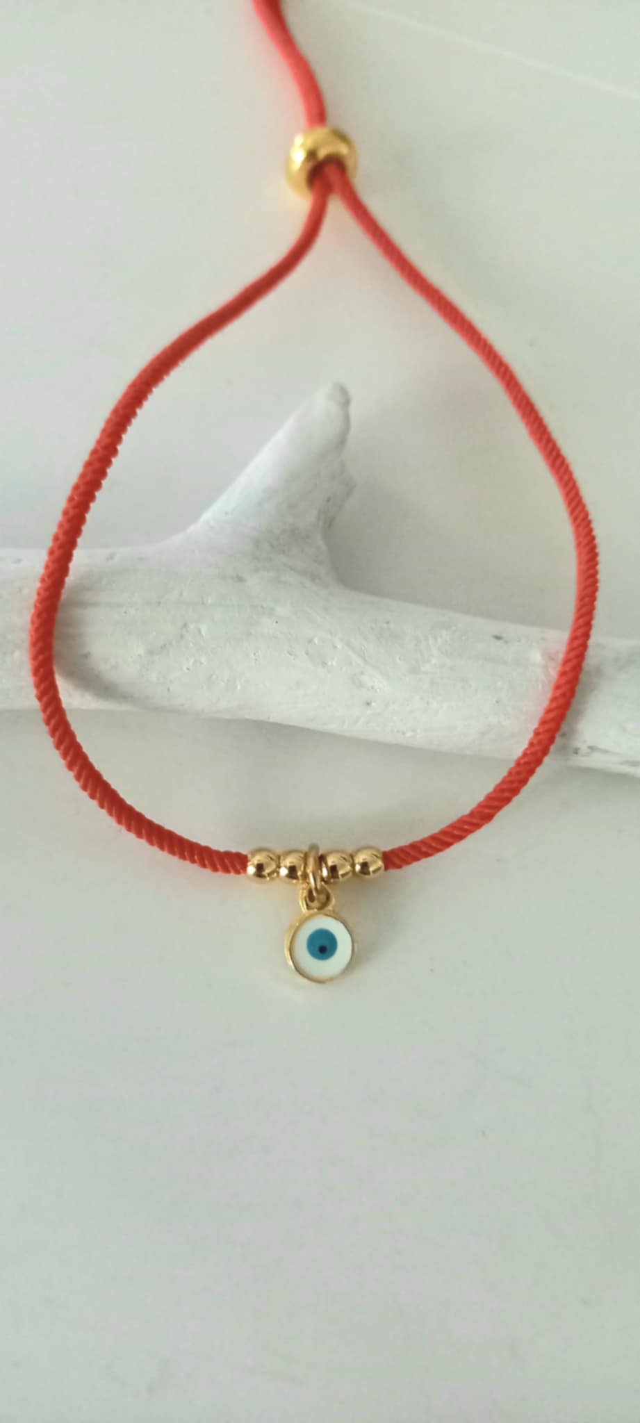 Βραχιόλι μαρτάκι με επιχρυσωμένο μάτι