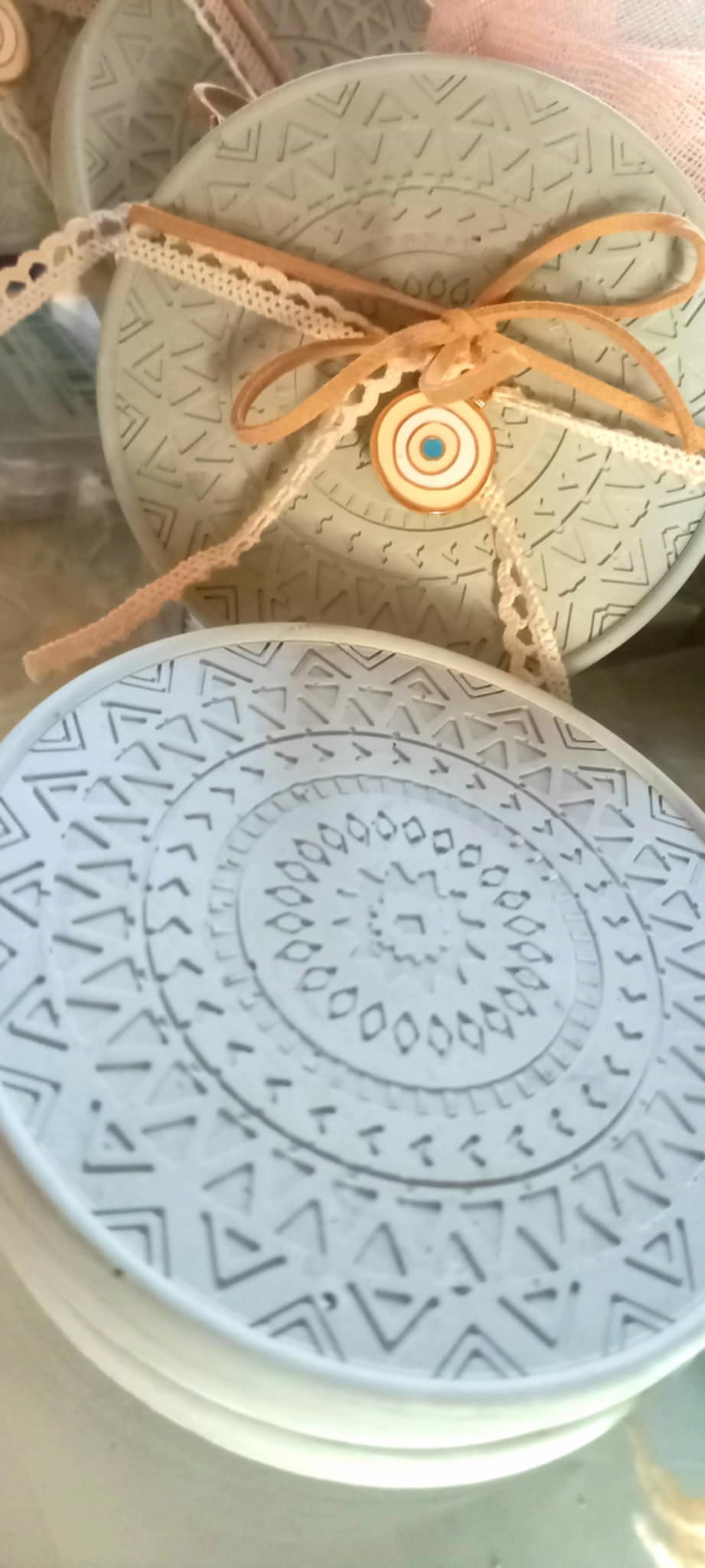 Μπομπονιέρα βάπτισης κεραμικό σουβέρ